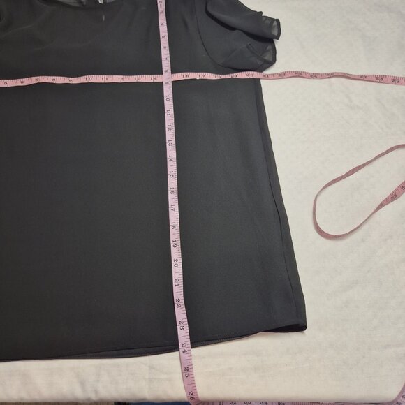 Marella Women's Top Blouse 2 Pc Size 8 Short Sleeve Black  Round Neck NWT 12 - Picture 7 of 10